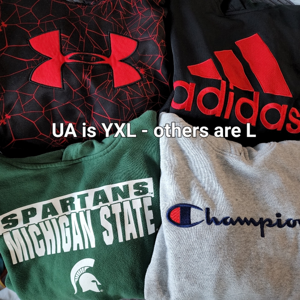 Boys Hoodies Size L and XL